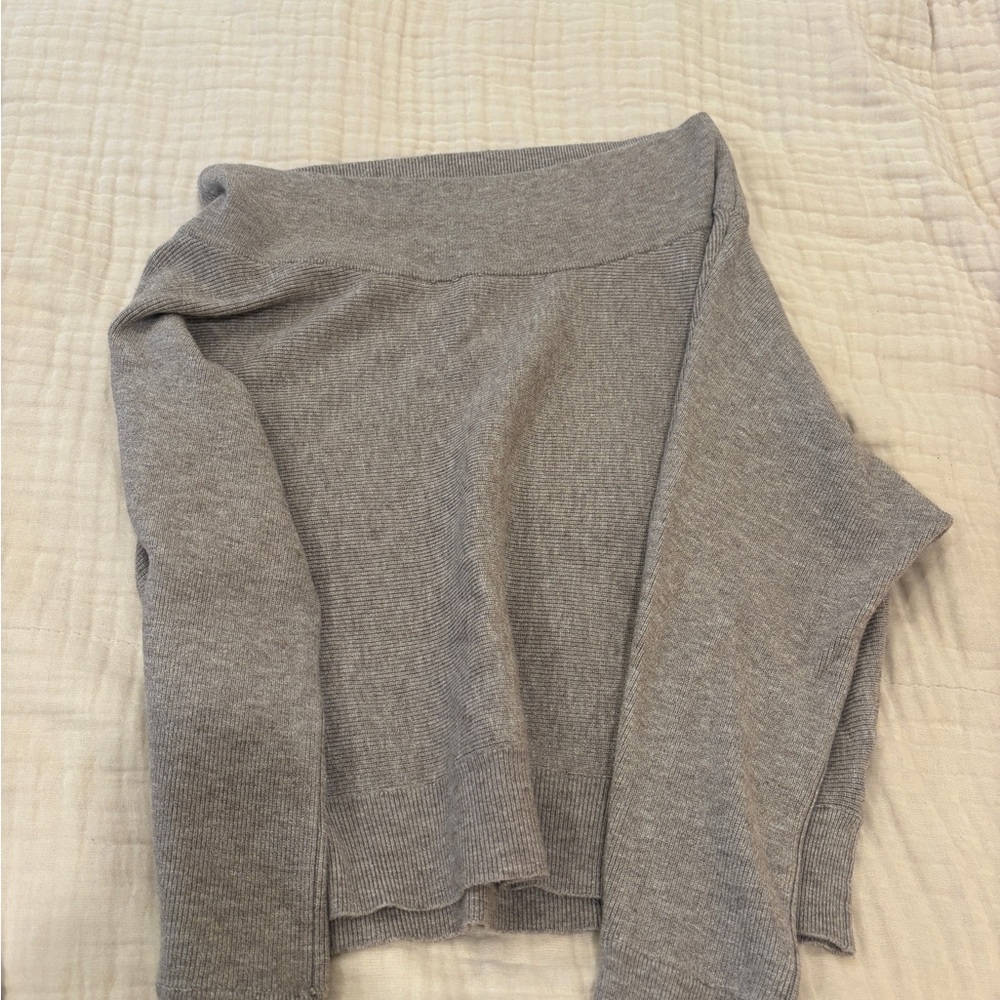 Dreamers Gray Off-the-Shoulder Sweater